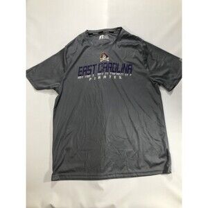 East Carolina Pirates Russell Grey Short Sleeve T-Shirt Men Size Large